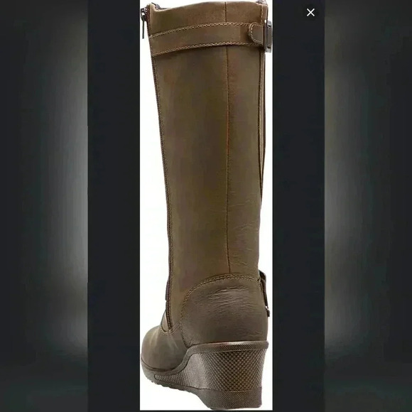 Keen Womens Keen Of Scots Boot Brown Nubuck Leather  Wedge Heel size 7 - Picture 4 of 16